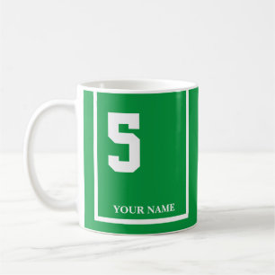 Groen met Wit Paard 5 Zadeldeken Custom Koffiemok