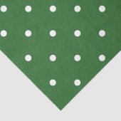 Groen met witte Polka Dots Tissue Paper Tissuepapier (Detail)