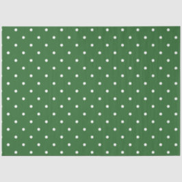 Groen met witte Polka Dots Tissue Paper Tissuepapier