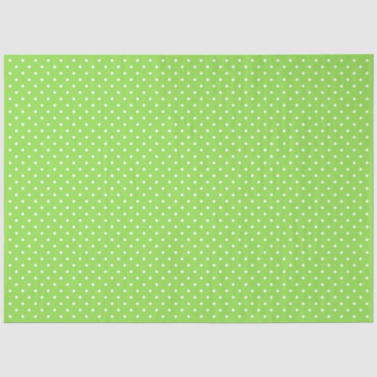 Groen Met Witte Stippen Tissuepapier (Voorkant)