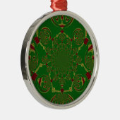  Groen Metalen Ornament (Rechts)