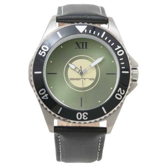 Groen Metallic eWatch Horloge (Voorkant)