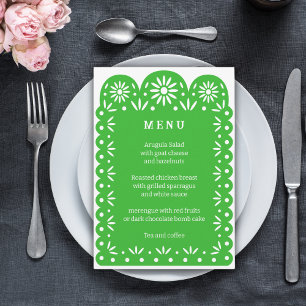 GROEN MEXICAANS PAPEL PICADO menu