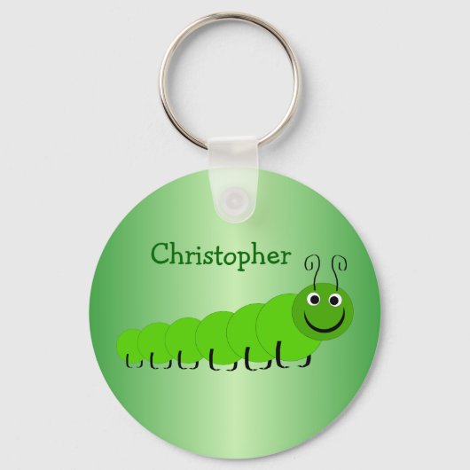 Groen middenpijlerontwerp sleutelhanger (Voorkant)