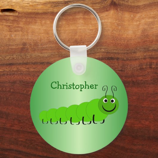 Groen middenpijlerontwerp sleutelhanger (Voorkant)