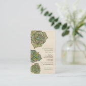 Groen milieu Floral neutraal Visitekaartje (Staand voorkant)