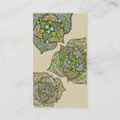Groen milieu Floral neutraal Visitekaartje (Achterkant)
