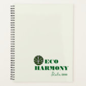 Groen milieuvriendelijk planner (Voorkant)