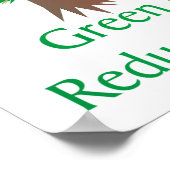 Groen milieuvriendelijk Poster (Hoek)