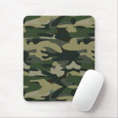 Groen militair Camouflage Patroon Muismat (Met muis)