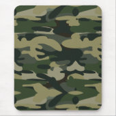 Groen militair Camouflage Patroon Muismat (Voorkant)