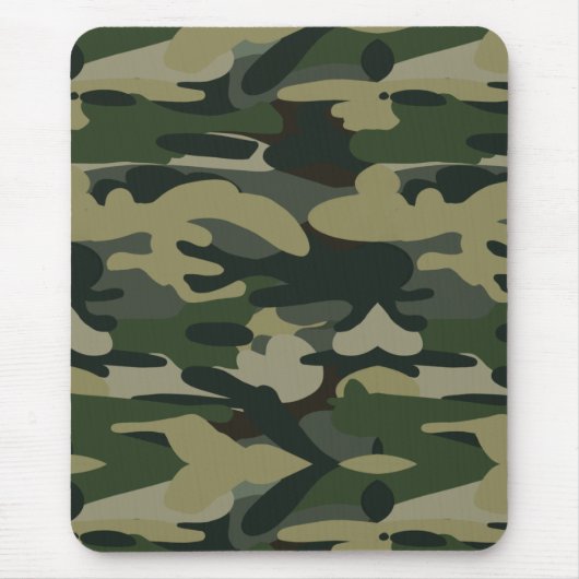 Groen militair Camouflage Patroon Muismat (Voorkant)
