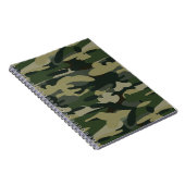 Groen militair Camouflage Patroon Notitieboek (Rechterzijde)