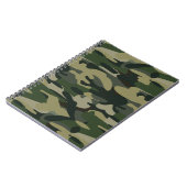 Groen militair Camouflage Patroon Notitieboek (Linkerzijde)