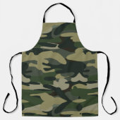 Groen militair Camouflage Patroon Schort (Voorkant)