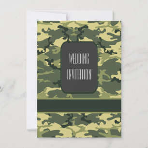 Groen militair camouflagehuwelijk kaart