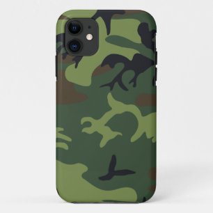 Groen militair camouflagepatroon voor bosgebieden Case-Mate iPhone case