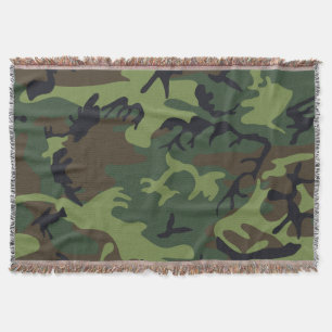 Groen militair camouflagepatroon voor bosgebieden deken