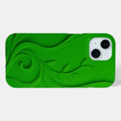 Groen Minimaal Bladontwerp Case-Mate iPhone Case (Achterkant (horizontaal))