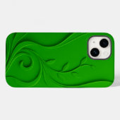 Groen Minimaal Bladontwerp Case-Mate iPhone Case (Achterkant (horizontaal))