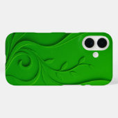 Groen Minimaal Bladontwerp Case-Mate iPhone Case (Achterkant (horizontaal))