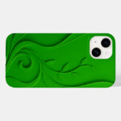 Groen Minimaal Bladontwerp Case-Mate iPhone Case (Achterkant (horizontaal))