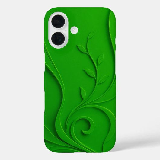 Groen Minimaal Bladontwerp Case-Mate iPhone Case (Achterkant)