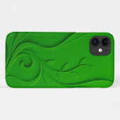 Groen Minimaal Bladontwerp Case-Mate iPhone Case (Achterkant (horizontaal))