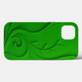 Groen Minimaal Bladontwerp Case-Mate iPhone Case (Achterkant (horizontaal))