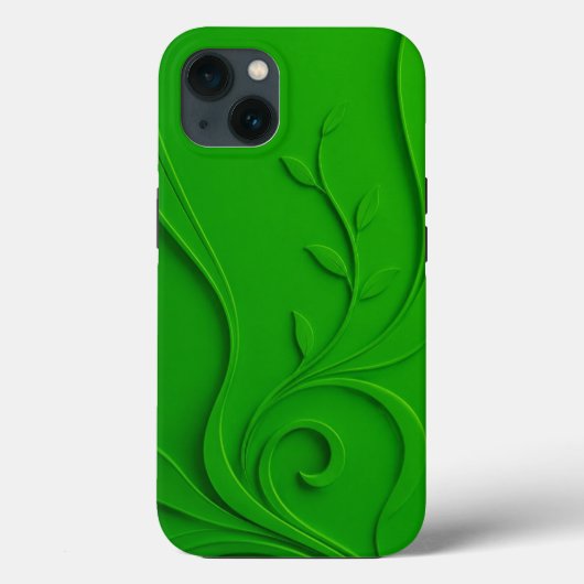Groen Minimaal Bladontwerp Case-Mate iPhone Case (Achterkant)