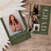 Groen Minimalistisch Modern Verticaal 5 Pic Afstud Kaart