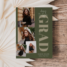 Groen Minimalistisch Modern Verticaal 5 Pic Afstud Kaart