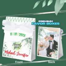 Groen Minimalistische Custom Photo Wedding