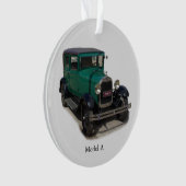 Groen model A acrylversiering Ornament (voorkant)