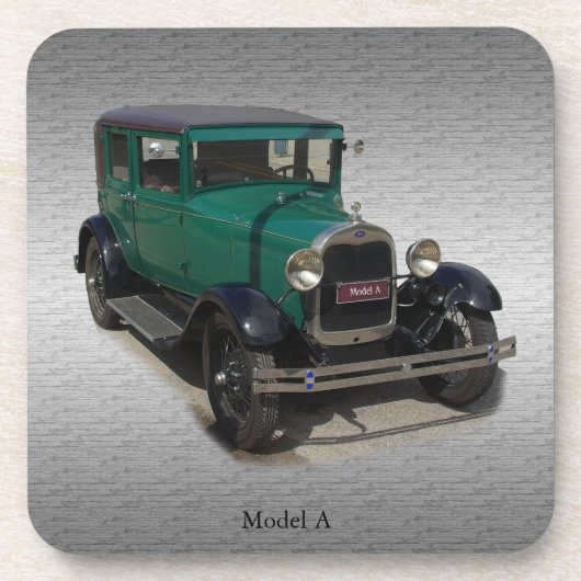 Groen model A reeks van 6 onderzetters (Voorkant)