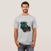Groen model A-shirt T-shirt (Voorkant volledig)