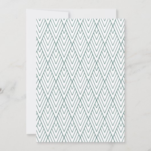 Groen modern Afstuderen Aankondiging (Achterkant)