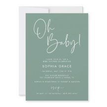 Groen Modern Boho Genderneutraal Baby shower