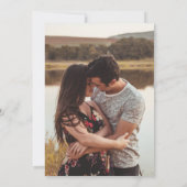 Groen Modern Bruiloft Save The Date (Achterkant)