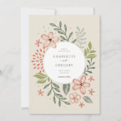 Groen Modern Bruiloft Save The Date Kaart (Voorkant)