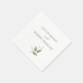 Groen Modern Bruiloft Servet (Hoek)