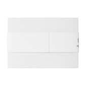 Groen Modern Bruiloft Uitnodigingen Wikkel (Achterkant Voorbeeld)