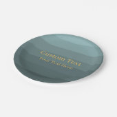 Groen Modern Classy Ontwerp Aangepaste Tekst Papieren Bordje (Gekanteld)