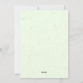 Groen Modern Creatief Esthetisch Elegant Eenvoudig Feestdagenkaart (Achterkant)