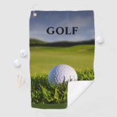 Groen Modern Custom Beste golfhanddoeken Golfhanddoek (Insitu)