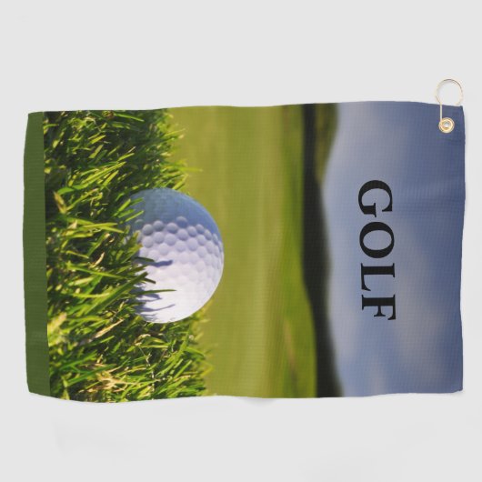 Groen Modern Custom Beste golfhanddoeken Golfhanddoek (Horizontaal)
