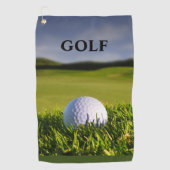 Groen Modern Custom Beste golfhanddoeken Golfhanddoek (Voorkant)