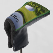 Groen Modern Custom Beste Putter Golf Head Hoesje Golfheadcover (3/4 voorkant)