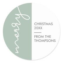 Groen modern, eenvoudig kerstscript