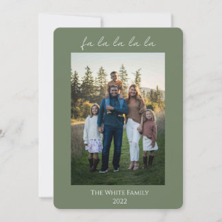 Groen Modern fa la la la la la Kaart